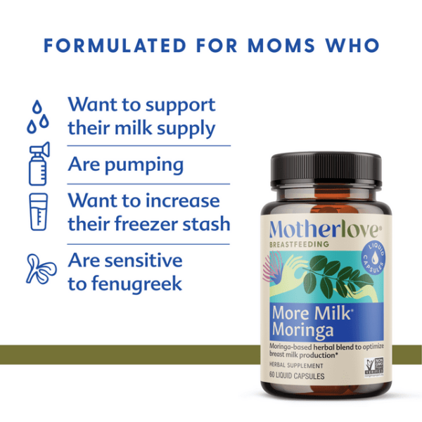 Motherlove breastfeeding more milk moringa | formulated for moms who